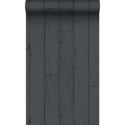 Origin Wallcoverings behang verweerde houten planken antraciet grijs - 53 cm x 10,05 m - 347537