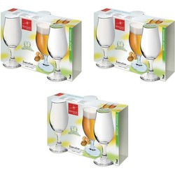 9x Tulpvormige speciaal bierglazen 375 ml - Bierglazen