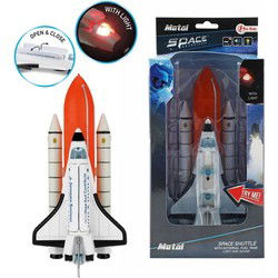 Metal Space Shuttle met Externe Brandstoftank Licht en Geluid