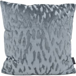 Sierkussen Velvet Stain Zilver/Grijs | 45 x 45 cm | Velvet / Polyester