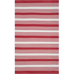 Safavieh Eco-Friendly Indoor Hand Made Area Rug, Recycled Plastic Collection, TMF155, in Red, 183 X 274 cm