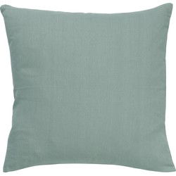 Dutch Decor JAMES - Sierkussen 45x45 cm - duurzaam katoen - effen kleur - Jadeite - lichtgroen - Dutch Decor