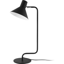 Leitmotiv - Tafellamp Office Curved - Zwart