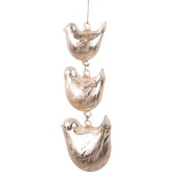 Clayre & Eef Hanger Vogels Beige Glas