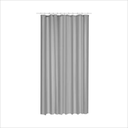 MARBEAUX Douchegordijn - Anti Schimmel - met Ringen - Grijs - 180x200 cm - Polyester