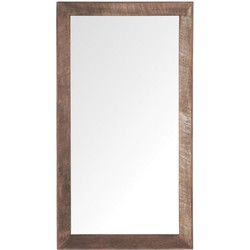 DTP Home Mirror Metropole rectangular small,90x50x5 cm, recycled teakwood