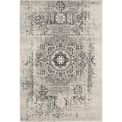 Safavieh Transitional Indoor Woven Area Rug, Evoke Collection, EVK260, in Ivory & Black, 155 X 229 cm