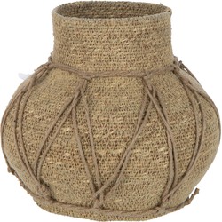 J-line - Pot Marie Zeegras Naturel - 21x21x21cm