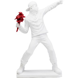 Decofiguur Street Art Bouquet White 67cm