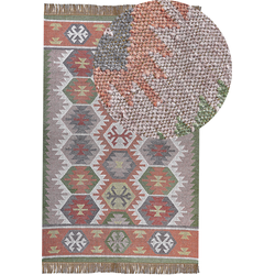 Beliani SAHBAZ - Laagpolig-Multicolor-Synthetisch materiaal