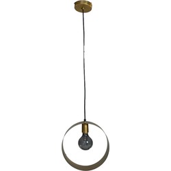 Hanglamp Rond -  30x10 - Goud - Metaal