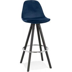 Halfhoge snackkruk SPIRIT 41x41x87 cm Blauw