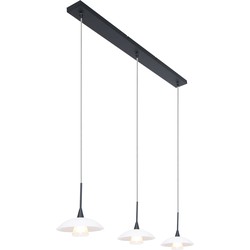 Steinhauer hanglamp Tallerken - zwart - metaal - 2654ZW