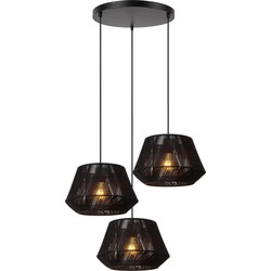 Kemi - Zwart Hanglamp - Ø 35,5 cm - 3xE27