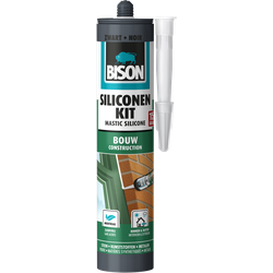 Siliconenkit Bouw Transparant Koker 300 ml - Bison