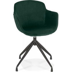 Design stoel met armleuningen GRAPIN 59x54x80 cm Groen