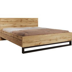 Meubella - Tweepersoonsbed Harlow - Eiken - 180x200 cm