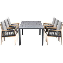Garden Impressions San Capri tuinset 7-delig - Adana tuintafel 220x100 cm