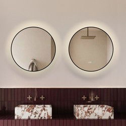 Lumoire Badkamerspiegel met Verlichting - Neon - 60CM Rond - Set van 2 - Anti Condens Verwarming
