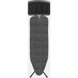 Strijkplank B, 124x38 cm, solide stoomunithouder - Denim Black