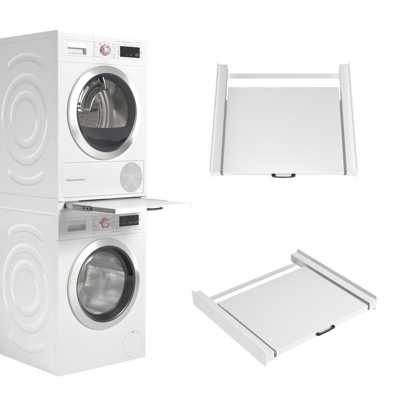 Tussenstuk wasmachine & droger Wit - Universeel - 