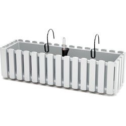 Prosperplast Plantenbak - kunststof - 58 cm - hout bruin - Plantenpotten