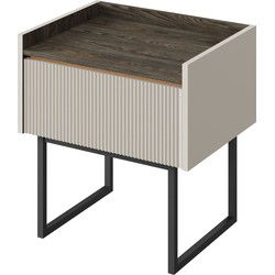 Meubella - Nachtkastje Linq - Beige - 52 cm