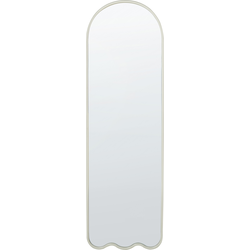 BUSSY - Wandspiegel - Gebroken wit - 45 x 145 cm - Metaal