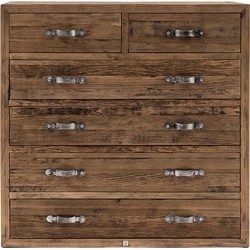 Riviera Maison Ladekast Hout - Connaught Chest of Drawers XL - Bruin 