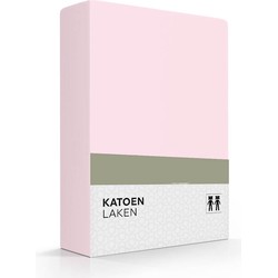 Zavelo Laken Basics Roze (Katoen)-1-persoons (150x250 cm)