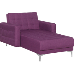 ABERDEEN - Chaise longue - Paars - Symmetrisch - Polyester