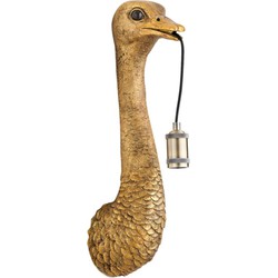 Wandlamp Ostrich - Antiek Brons - 18x15.5x57.5cm