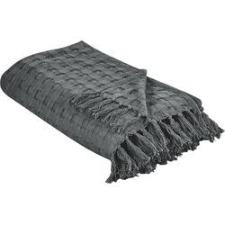 BERE - Bedsprei - Donkergrijs - 200  x 220 cm - Katoen