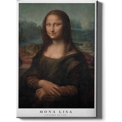 Leonardo da Vinci - Mona Lisa - Walljar - Wanddecoratie - Canvas / 30 x 45 cm