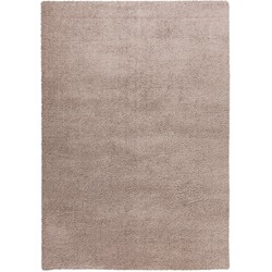 Basic Home Dream Vloerkleed - Hoogpolig Tapijt - Soft - Effen - Beige- 80x150 CM