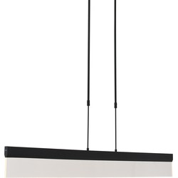Moderne Hanglamp - Steinhauer - Kunststof - Modern - LED - L: 115cm - Voor Binnen - Woonkamer - Eetkamer - Zwart