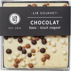 Lie Gourmet Chocolate bar white crunch (60 g)