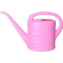 Gieter - roze - 1 liter - Planten bewatering - Tuinartikelen/tuinieren - Gieters