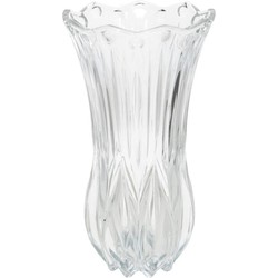 Gerimport Bloemenvaas - helder glas - D13 x 23 cm - Vazen