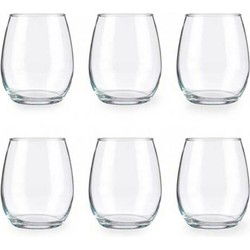 Pasabahce Drinkglazen/waterglazen - luxe glas - 6x - 350 ml - Drinkglazen