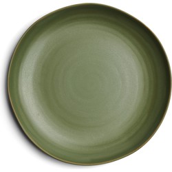 Riviera Maison bord, dinerbord mat - Marseille Dinner Plate - Groen - Keramiek - 1 stuk