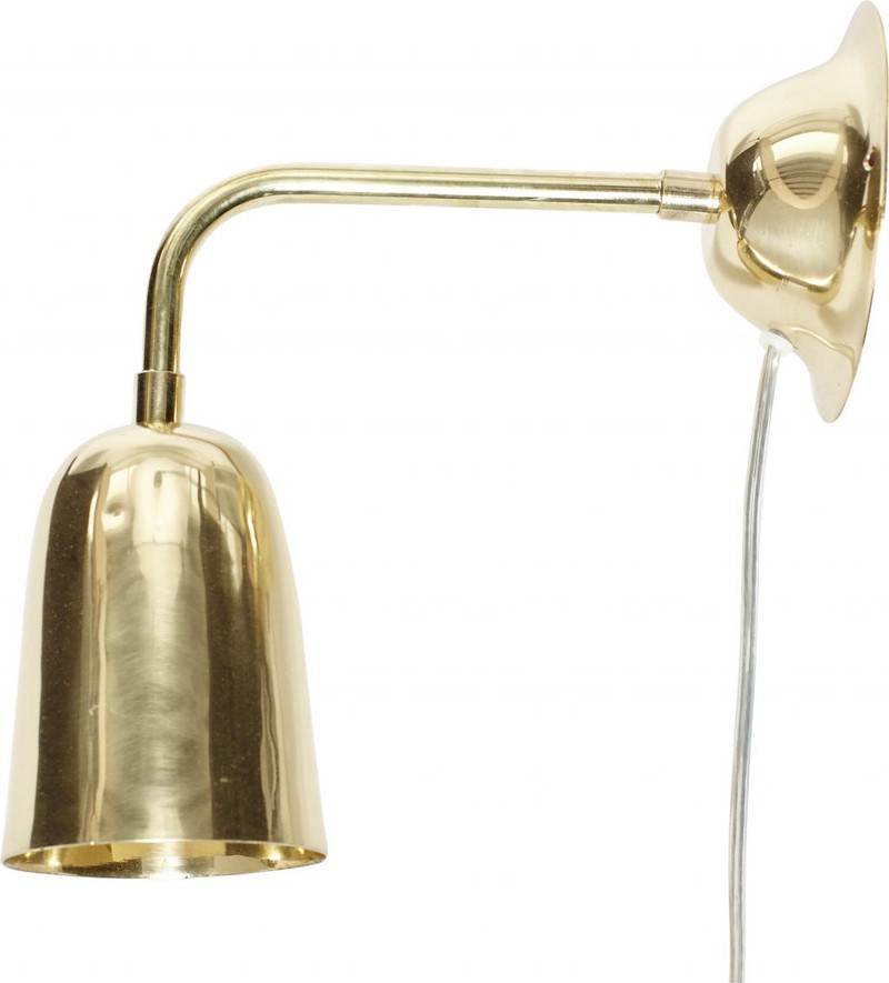 Hubsch Wandlamp  - 20cm - Goud - 
