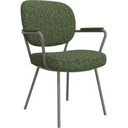 LABEL51 Eetkamerstoel Lausanne - Forest - Boucle - Forest Frame