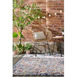 Vintage Binnen- En Buitenkleed - Mabel Blauw - 200 X 290 CM
