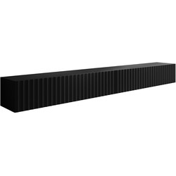 Meubella - TV-Meubel William - Zwart - 300 cm