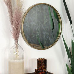 Design spiegel Ceto goud Ø60 cm metaal