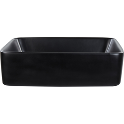 TRAVESIA - Wastafel - Zwart - 49 x 38 cm - Keramiek