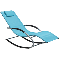 CARANO  - Strandstoel - Turquoise - Staal