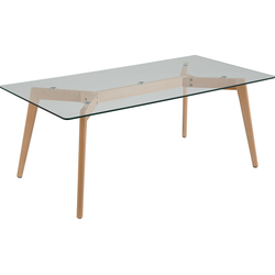 Beliani HUDSON - Salontafel-Transparant-Glas