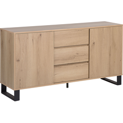 Beliani ELDA - Sideboard-Lichte houtkleur-MDF, Spaanplaat